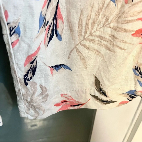 Briggs New York Womens Relaxed Fit Floral Linen Pull on Pant Size Small D163 - Picture 7 of 10